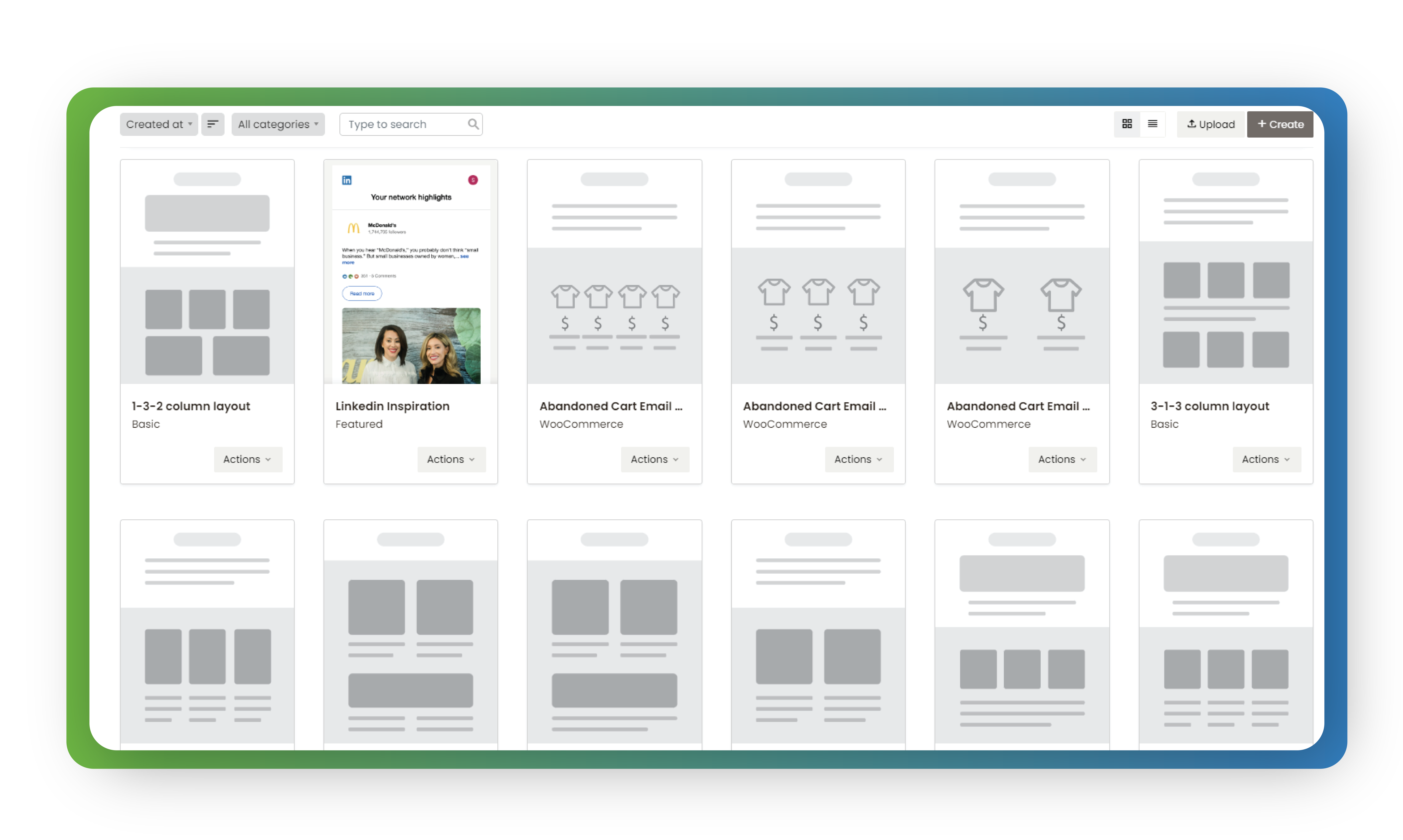 Template Library Showcase